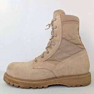 UFCW Mondo PT Mens Sz 11 R Steel Toe Combat Boots 8430 Hot Weather Vibram Brown